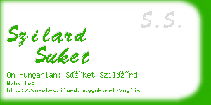 szilard suket business card